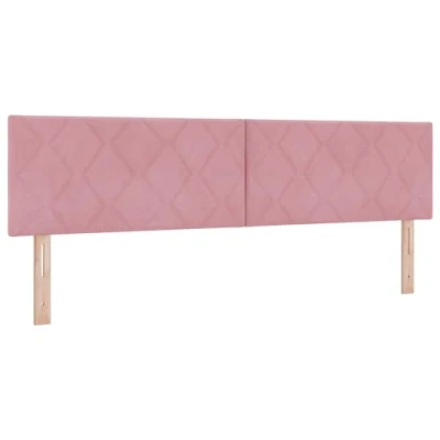Afbeelding van vidaXL Hoofdbord Diamant Blokken Ontwerp Roze 180 cm Fluweel