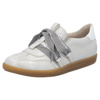 Afbeelding van NU 20% KORTING: Rieker Slip on sneakers , slipper, lage schoen, vrijetijdssneaker met modieuze veters