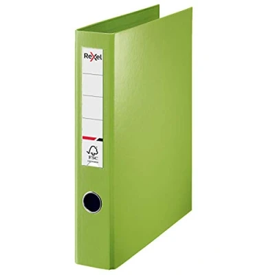 Afbeelding van Inhoud: 1 x Rexel keuze A4 polypropyleen ringband 40 mm Groen