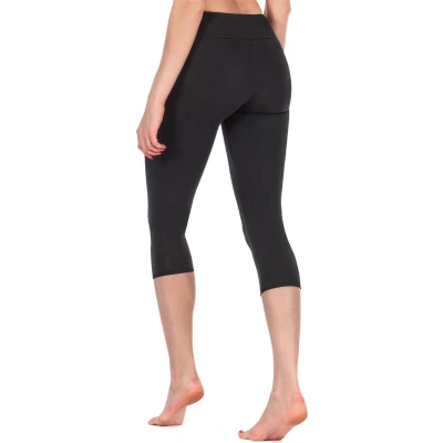 Afbeelding van Merry Style MS MS10 220 LE Dames 3/4 Leggings Sport Vrijetijdsbroek Capri Viscose Sporbroek Yogabroek Marine XS