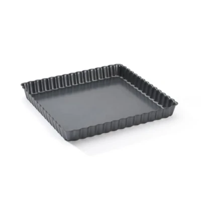 Afbeelding van De Buyer vierkante anti kleef taartvorm met losse bodem 23cm