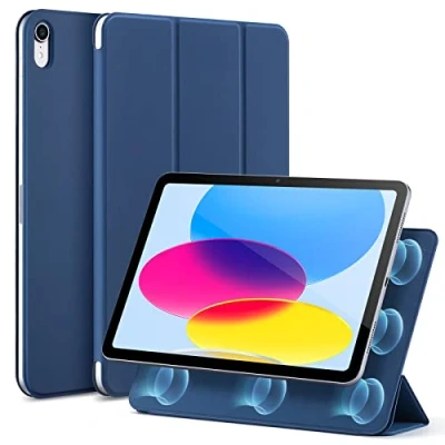 Afbeelding van ESR Rebound Magnetic iPad 10.9 2022 Hoes Tri Fold Book Case Blauw