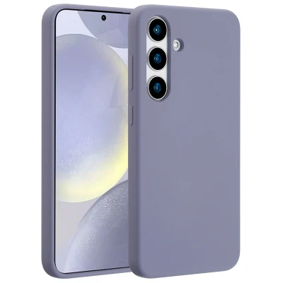 Afbeelding van Samsung Galaxy S25 Plus MagSafe Hoesje Siliconen en TPU (zacht) Accezz Softcase/Backcover Grijs Telefoonhoesje