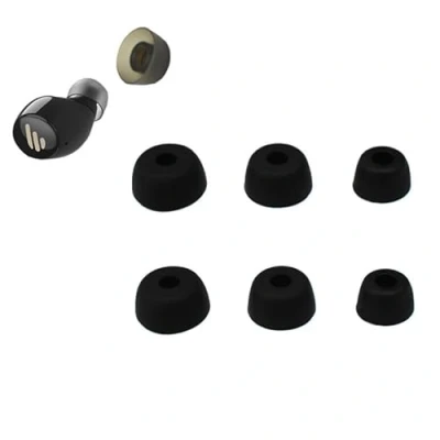 Afbeelding van INF 3 paar vervangende oordopjes voor Jabra Elite 75t/ 65t/ Active/Sport Evolve, siliconen S/M/L, oorkappen van 1,38+1,23+1,02 cm
