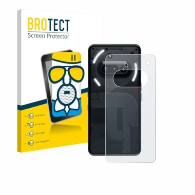Afbeelding van BROTECT Screenprotector voor Nothing Phone (3a) (Achterkant) Folie Beschermfolie Beschermglas matte