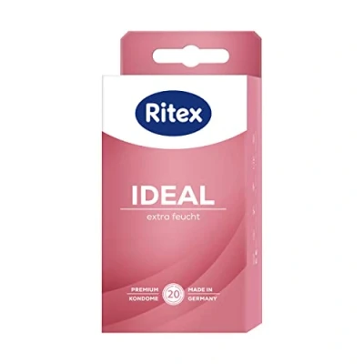 Afbeelding van Ritex ideal condoom, extra vocht, glijmiddel, 20 stuks, made in germany