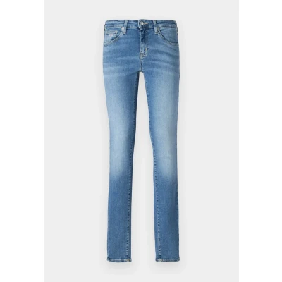 Afbeelding van Tommy Hilfiger dames Sophie low waist skinny jeans met lichte wassing in de kleur Indigo, maat: 24
