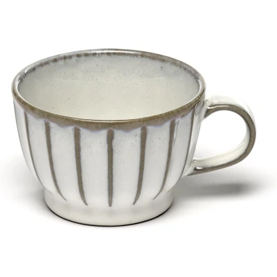 Afbeelding van Serax Surface By Sergio Herman Espresso Kopje Inku Wit D 7.5 cm H 5