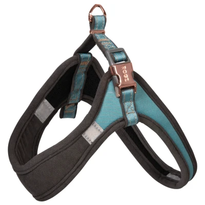 Afbeelding van Rogz Urban Fast Fit Tuig Turquoise&amp;Grijs&amp;Rosé Hondenharnas S/M