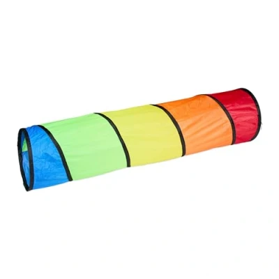 Afbeelding van Relaxdays speeltunnel kinderen kruiptunnel 180 x 46 cm pop up binnen buiten