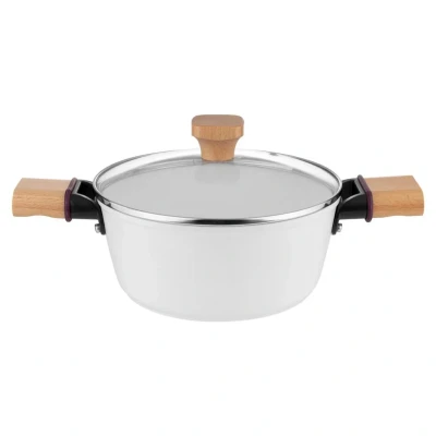 Afbeelding van Florina Aspen Limited Edition kookpan met 3 laags keramische coating en glazen deksel 20cm 2,2L