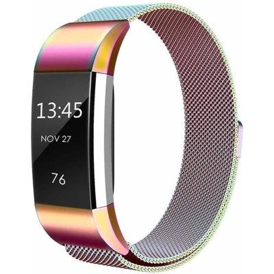 Afbeelding van Fitbit charge 2 milanese bandje (Large) Multicolor bandjes