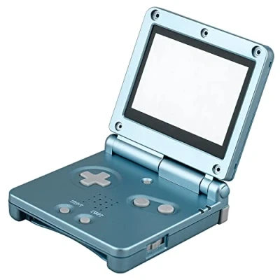 Afbeelding van OSTENT Full Housing Shell Cover compatibel met Nintendo GBA SP Gameboy Advance SP, Lichtblauw