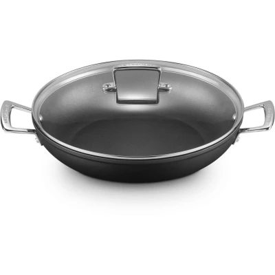 Afbeelding van Sauteerpan Le Creuset TNS Provençaals Mat Zwart met Deksel 30 cm