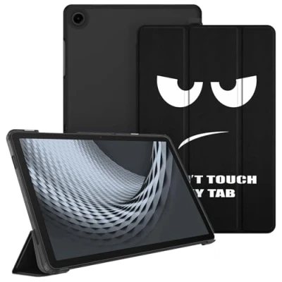 Afbeelding van Fintie Hoes voor Samsung Galaxy Tab A9 Plus 11 inch 2023, ultradunne beschermhoes met doorzichtige achterkant automatische slaap waakfunctie Tablet A9+ SM X210/X216/X218, Don&#039;t Touch