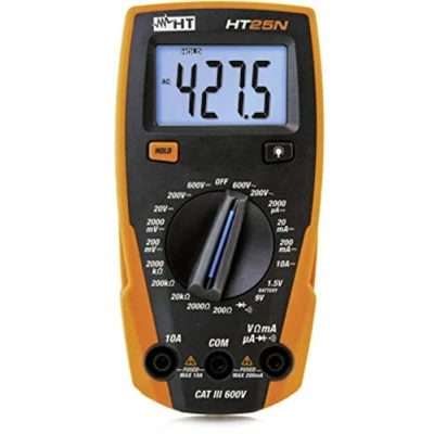 Afbeelding van HT Instruments HT25N Multimeter Digitaal CAT III 600 V Weergave (counts): 2000