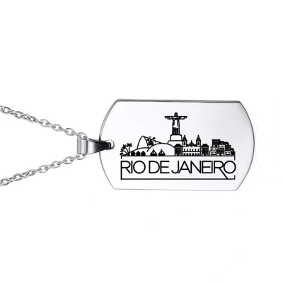 Afbeelding van Ketting RVS Skyline Rio De Janero