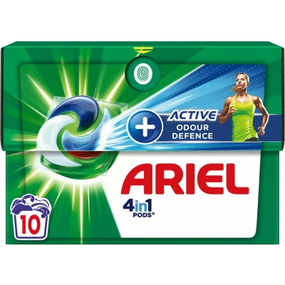 Afbeelding van Ariel 4in1 Pods Wasmiddelcapsules Actieve Geurbestrijding 10 stuks