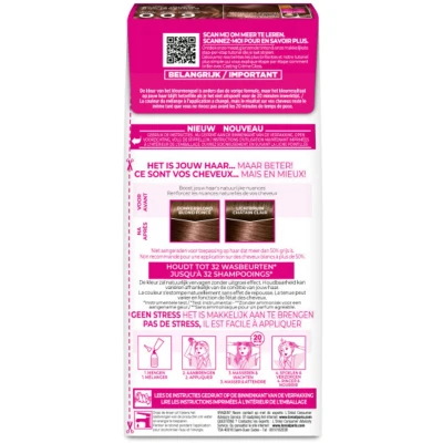 Afbeelding van 2x L&#039;Oréal Casting Crème Gloss Semi Permanente Haarkleuring 600 Cappuccino Donkerblond