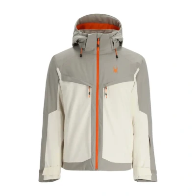 Afbeelding van Spyder Copper Winterjas Heren Vanilla Latte S Grijs Ski Jassen