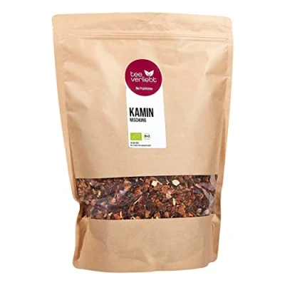 Afbeelding van FRUTEG losse Fruit thee open haard mengsel 1000 g Kerstmis geurige theemix met winterse vruchten bio kavels 1 kg