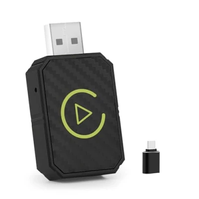 Afbeelding van Android Auto draadloze adapter, Carplay Car play Stick, Wireless 2 in 1 stick zet bekabelde mini Auto/Carplay draadloos om plug &amp; USB C/A