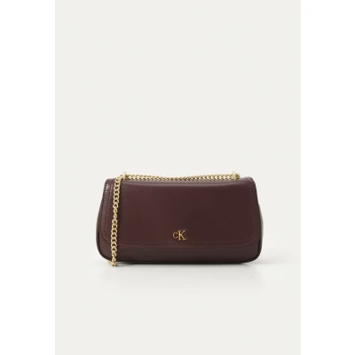 Afbeelding van Calvin Klein Hardware Monogram Schoudertas, Dames, Maat: One Size, Fudge