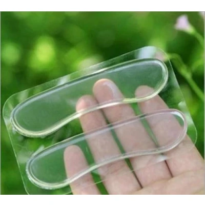 Afbeelding van *** Siliconen Hielbeschermers: Inlegzolen, Gel, Strips, Doorzichtig, One Size, 2 Stuks van Heble®