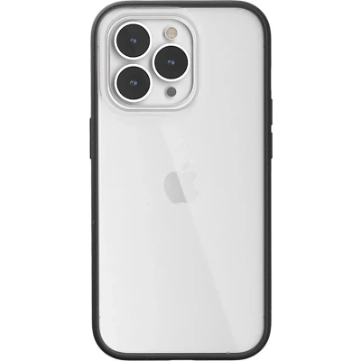 Afbeelding van Woodcessories clear Case geschikt voor iPhone 14 Pro gemaakt van bio materialen Black
