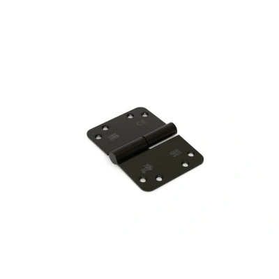 Afbeelding van Paumelle zwart RVS Dulimex kogelstiftkantelaaf ronde hoek 125x89mm SKG3 DIN rechts