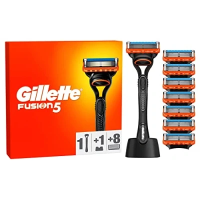 Afbeelding van Gillette Fusion5 Scheersysteem Voor Mannen, 1 Handvat, 8 Navulmesjes, Met Lubrastrip Een Gladde Scheerbeurt