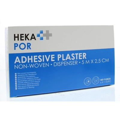 Afbeelding van Hekapor Hechtpleister 5m X 2.50 Non Woven, 6 stuks