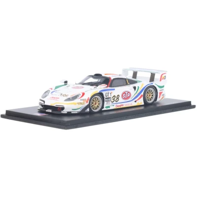 Afbeelding van Porsche 911 GT1 Spark Modelauto 1:43 1998 Thierry Boutsen / Andy Pilgrim Ralf Kelleners Champion