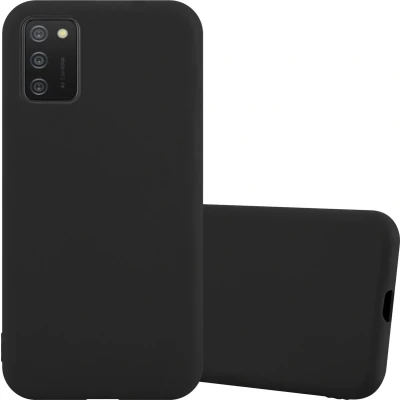 Afbeelding van Cadorabo Hoesje geschikt voor Samsung Galaxy A02s in CANDY ZWART Beschermhoes TPU silicone Case Cover