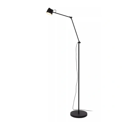 Afbeelding van Lucide MILNE Vloerlamp LED Dimb. 1x8W 2700K Zwart