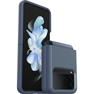 Afbeelding van Samsung Galaxy Z Flip 4 Hoesje Kunststof OtterBox Backcover Blauw Telefoonhoesje Shockproof/Valbescherming