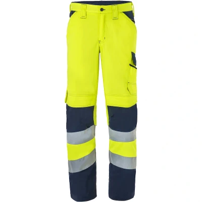 Afbeelding van Werkbroek Havep High Visibility 50 Fluo Geel/Marine