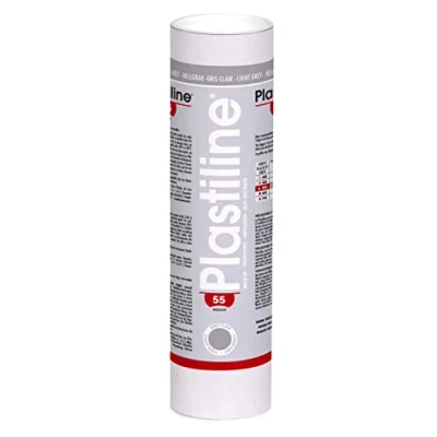Afbeelding van Plastiline 1655T Tube de modelleermassa, zeer nauwkeurig, modeler, sculpter, vormen, hardheid 55 (medium) 1 kg kleur lichtgrijs