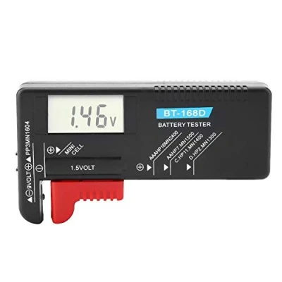 Afbeelding van East buy Batterij Volt Tester,Universele Digitale LCD AA/AAA/C/D/9V/1.5V Knopcel Tester BT 168D