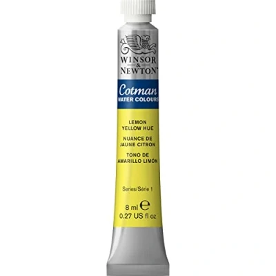 Afbeelding van Winsor &amp; Newton 8840102 Cotman aquarelverf Studio waterverf, levendige hoogwaardige kleuren met zeer goede verwerkingseigenschappen 8 ml tube Lemon Yellow Hue