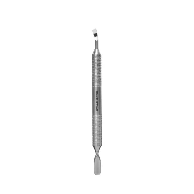 Afbeelding van Staleks Hollow Rounded Cuticle Pusher &amp; Bent Blade Expert 100 Type 4.2 (PE 100/4.2)