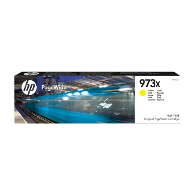 Afbeelding van HP 973X (F6T83AE) Inktcartridge Geel Hoge capaciteit