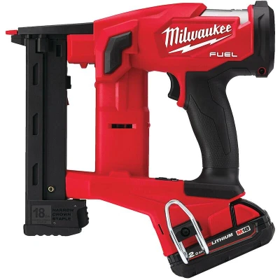 Afbeelding van Milwaukee M18 FNCS18GS 202X FUEL 18 GA niettacker set (2x 2,0Ah accu) in HD Box