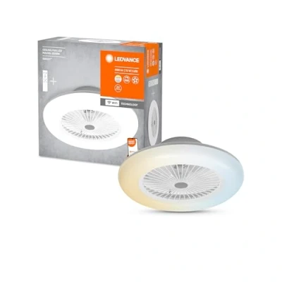 Afbeelding van Ledvance armatuur ventilator 74w 3050lm tw rgb 3000 6500k dimbaar cri80 80graden ip20 opbouw beh wit xh 602x216mm 4058075572553