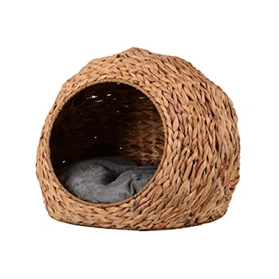 Afbeelding van UNUS Animals kattenmand, rond, met kussen, huisdiermand voor honden en katten