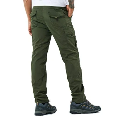 Afbeelding van YAWHO wandelbroek voor heren, outdoorbroek, trekkingbroek, softshellbroek, functionele broek, cargobroek, sneldrogend, waterdicht, winddicht, L
