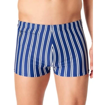 Afbeelding van Schiesser Classic Zwemshorts, Heren, Maat: 3XL, Blau weiß