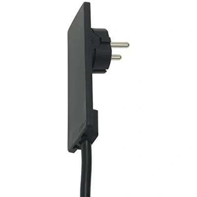 Afbeelding van Schulte Elektrotechnik GmbH 1510 0000 0100 EVOline Plug geaarde stekker extra plat, zwart