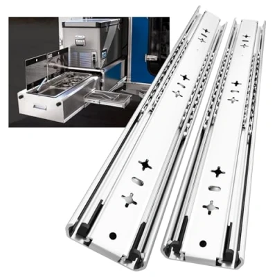 Afbeelding van AOLISHENG Heavy Duty ladegeleiders 300 mm sterke zonder slot, draagvermogen 120 kg, zijmontage 1 paar, 12 inch