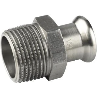 Afbeelding van Vsh xpress rvs rechte koppeling puntstuk 54mm x 1 2 pers buitendraad 6190734